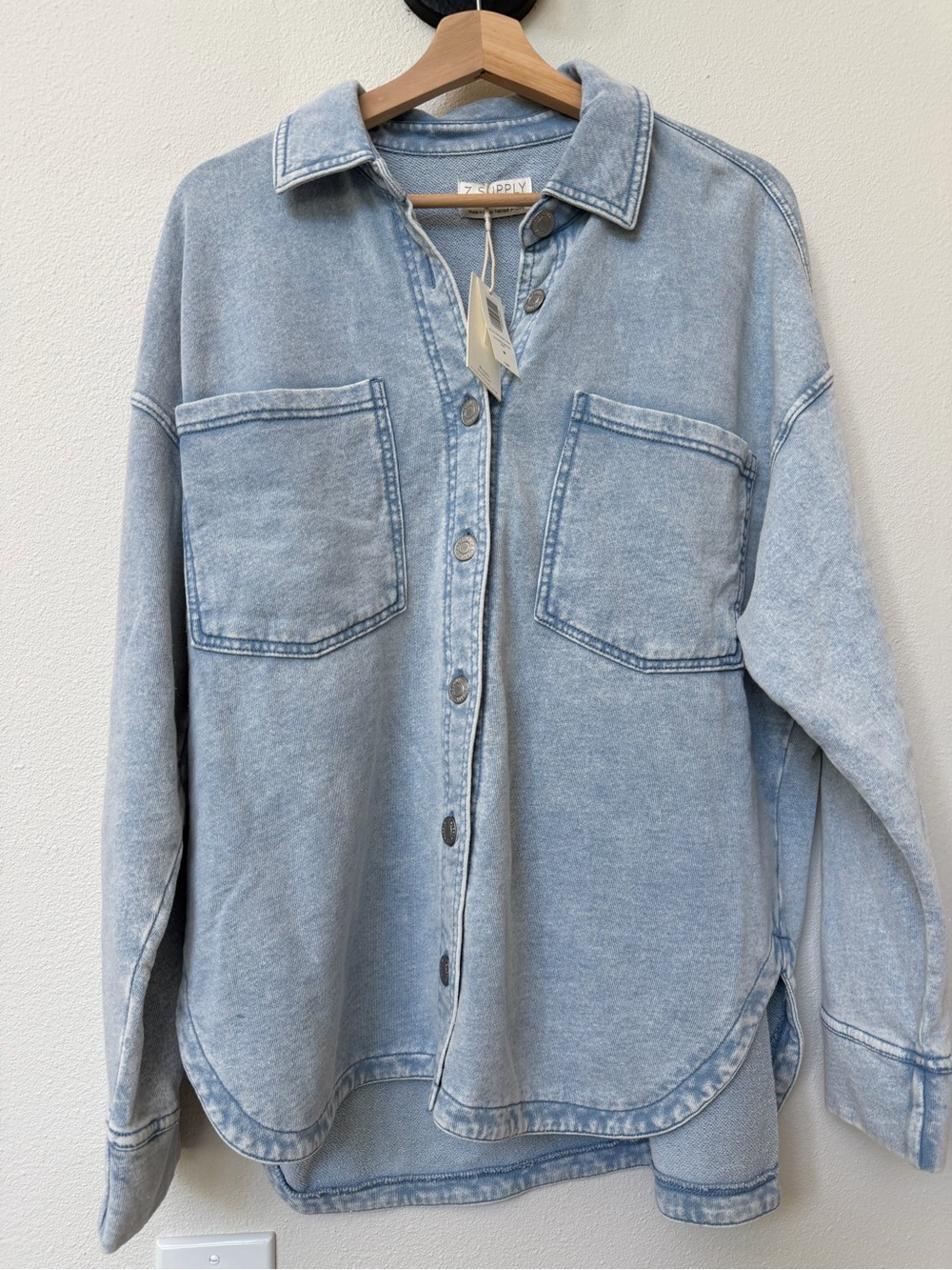 Z Supply All Day Knit Denim Jacket - Picture 2 of 5